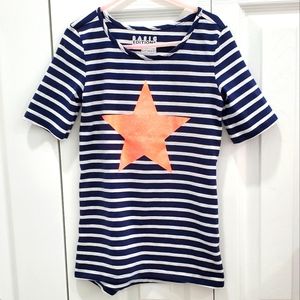 Basic Editions girls striped tunic top, Size 6-6X
